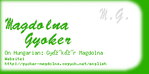 magdolna gyoker business card